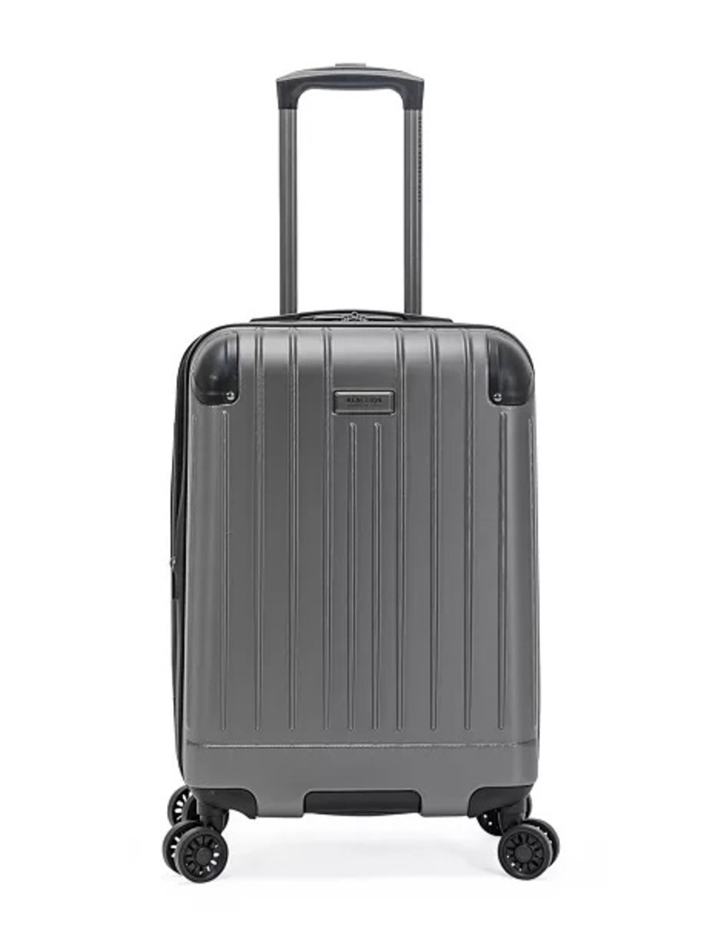 Kenneth Cole Flying Axis 20" Hardside Exp Metallic Gray Carry-On Spinner Luggage